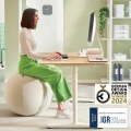 Ergonomiczna piłka do siedzenia Leitz Ergo 75 cm jasnoszara – z zabezpieczeniem antypoślizgowym, certyfikat IGR i TÜV