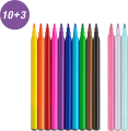 Flamastry Faber Castell Jednorożec 10 kolorów+3 kolory pastelowe, naklejki