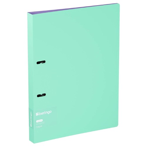 Segregator Berlingo Haze 2-ringowy 24 mm turkusowo-liliowy – trwały segregator A4 z kieszonką