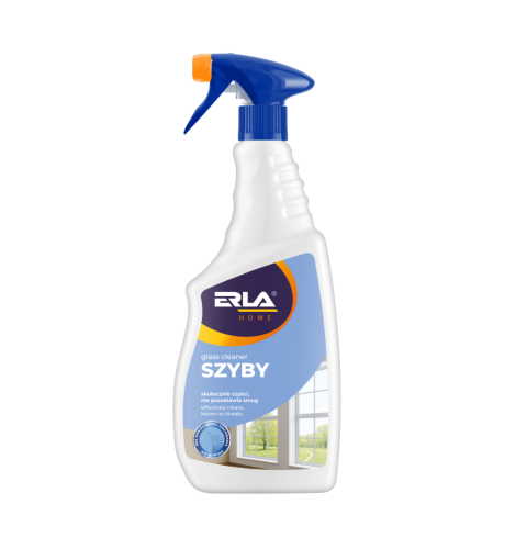 Erla HOME Szyby 750 ml – płyn do płyn do mycia szyb, luster, powierzchni szklanych