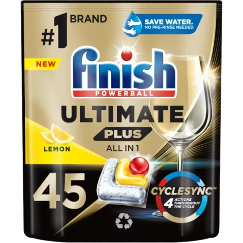 Kapsułki do zmywarki FINISH Quantum Ultimate plus Lemon, 45 sztuk