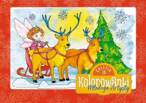 Kolorowanki Młodego Artysty Galeria 10 – Renifery i Święta | Zeszyt do kolorowania