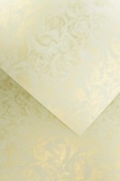 Papier wizytówkowy Róże A-4 Galeria Papieru, 20 arkuszy, kremowy