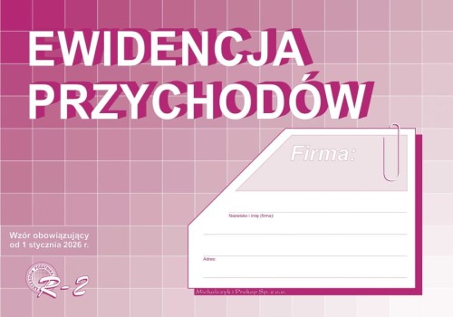 Ewidencja przychodów R-2| wzór 2026 