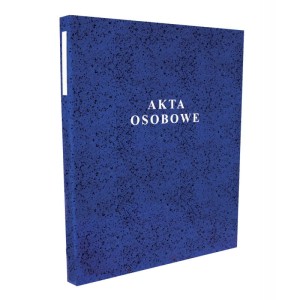 Teczka akt osobowych Konfex, oprawa twarda, niebieska