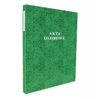 Teczka akt osobowych Konfex, oprawa twarda, zielona