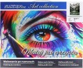 Zestaw kreatywny Malowanie po numerach 30x40cm Potok w górach Flamingo Line   
