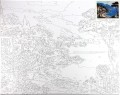 Zestaw kreatywny Malowanie po numerach 30x40cm Pejzaż 1 Flamingo Line    