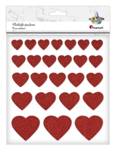 Drewniane serca dekoracyjne Titanum Craft-Fun Series, 15 sztuk