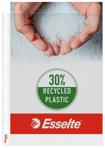 Koszulki groszkowe Esselte  30% PP z recyklingu A-4, 115µm, 100 sztuk