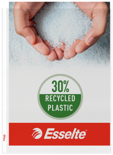 Koszulki groszkowe Esselte 30% PP z recyklingu A3, 85µm, 10 sztuk