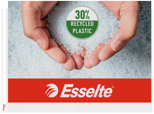 Koszulki groszkowe Esselte 30% PP z recyklingu poziome, A-3, 85µm, 10 sztuk