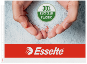 Koszulki groszkowe Esselte 30% PP z recyklingu poziome, A-3, 85µm, 50 sztuk