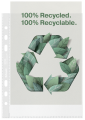 Koszulki groszkowe Esselte Recycled Premium PP  mały format A5, 70 µm, 100 sztuk