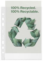 Koszulki groszkowe Esselte Recycled Premium PP  mały format A5, 70 µm, 100 sztuk