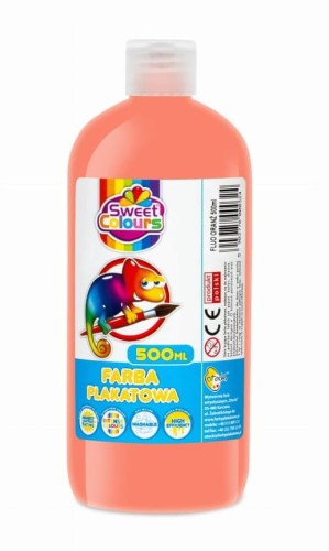 Otocki farba plakatowa  500ml, fluorescencyjna pomarańczowa