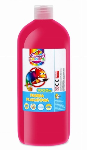 Otocki farba plakatowa 1 litr, rubinowa