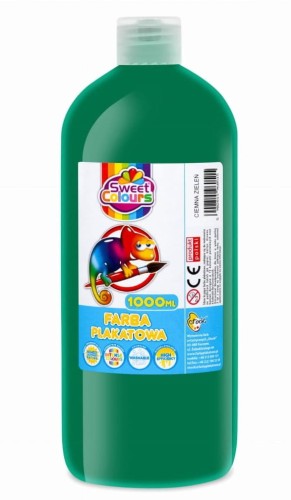 Otocki farba plakatowa 1 litr,  ciemnozielona