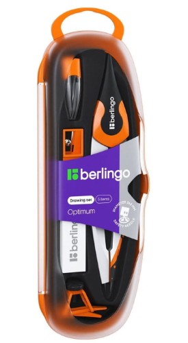 Komplet geometryczny Berlingo Optimum, 5 elementów, mix kolorów