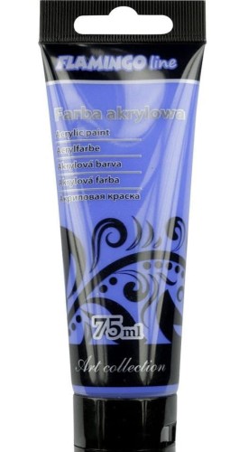 Farba akrylowa Titanum Flamingo Line niebieska-indygo, 75 ml  