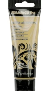 Farba akrylowa Titanum Flamingo Line kremowa, 75 ml   