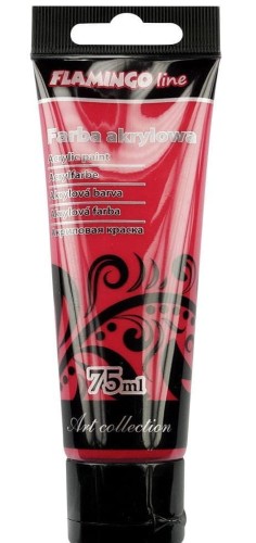 Farba akrylowa Titanum Flamingo Line karminowy 75 ml  