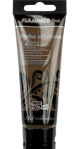 Farba akrylowa Titanum Flamingo Line brązowa 75 ml  
