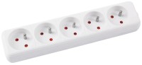 Przedłużacz Office Products, 5 gniazdek, 1,5m, z uziemieniem 