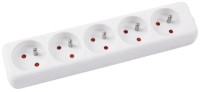 Przedłużacz Office Products, 5 gniazdek, 3m, z uziemieniem 