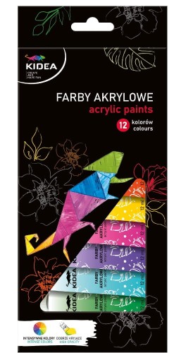 Farby akrylowe Kidea  12x12 ml 