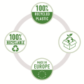 Koszulki groszkowe Esselte Recycled Premium PP A-4, 70µm, 100 sztuk