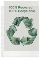 Koszulki groszkowe Esselte Recycled Premium PP, A-4, 70µm, 50 sztuk