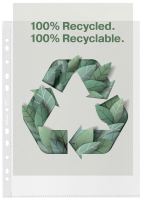 Koszulki groszkowe Esselte Recycled Premium PP A-4 Maxi, 70µm, 100 sztuk