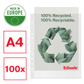 Koszulki groszkowe Esselte Recycled Premium PP A-4 Maxi, 70µm, 100 sztuk