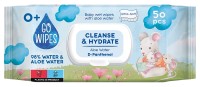 Chusteczki nawilżane dla dzieci z aloesem i d- pantenolem GoWipes, 50 sztuk