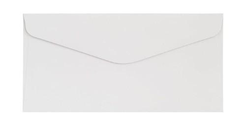 Koperta ozdobna D-L gładka biała, 150g, 10 sztuk