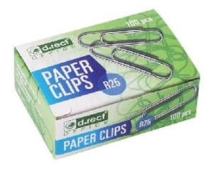 Spinacz D.Rect 25mm, 100 sztuk, okrągły