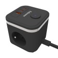 Kostka zasilająca Fellowes Power Cube® Typ E, czarny