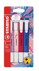 Zakreślacz Stabilo  swing cool NatureCOLORS  Wildflower , 4 kolory 