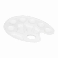 Paletka malarska plastikowa Otocki, 6 wgłębień, biała