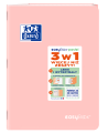 Zeszyt 3w1 Oxford EasyBook  pastel A5 60 kartek, kratka 