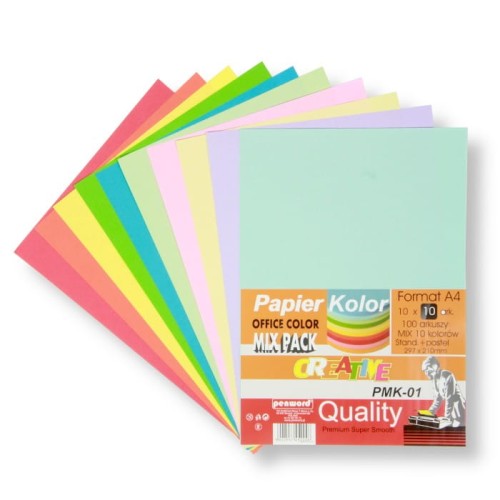 Papier ksero kolorowy  Office Color A-4 mix (10 kolorów) 