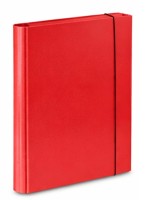 Teczka skrzydłowa  z gumką Barbara A-4  4 cm, czerwona