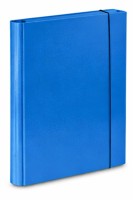 Teczka skrzydłowa  z gumką Barbara A-4  4 cm, niebieska