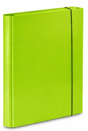 Teczka skrzydłowa  z gumką Barbara A-4  4 cm, zielona