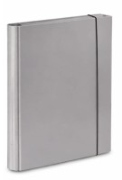 Teczka skrzydłowa  z gumką Barbara A-4  4 cm, szara