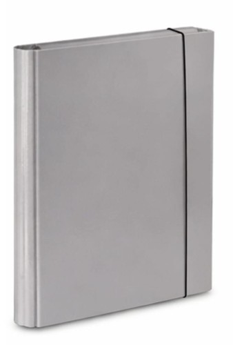 Teczka skrzydłowa  z gumką Barbara A-4  4 cm, szara