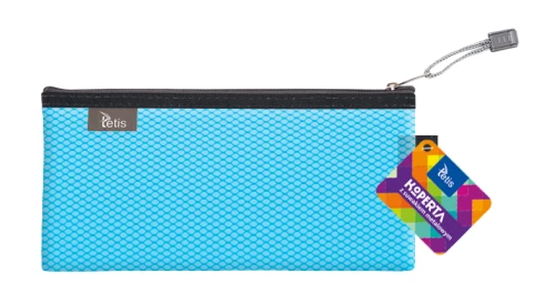 Teczka kopertowa na suwak Tetis DL, niebieska