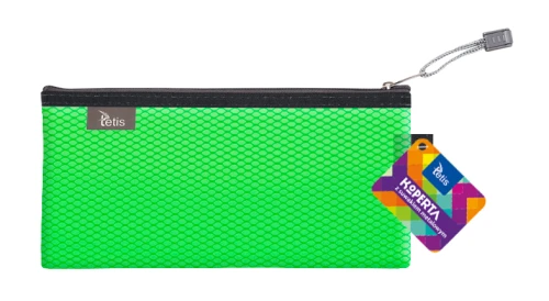 Teczka kopertowa na suwak Tetis DL, jasnozielona