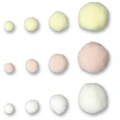 Pompony Titanum Craft-Fun Series, pastel mix 15 sztuk 